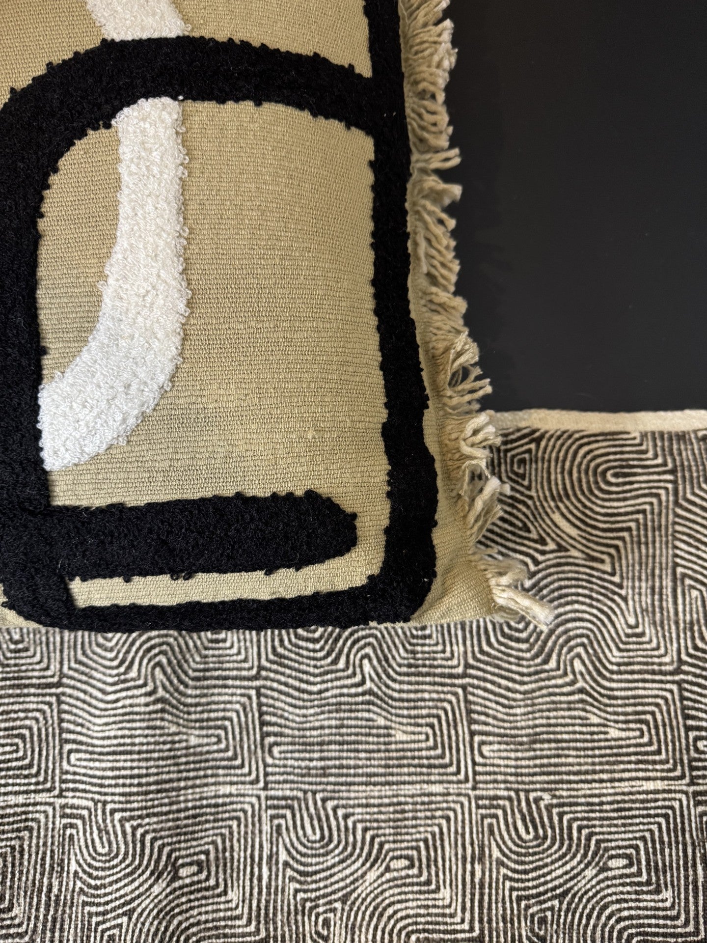 Kussen tuft organisch