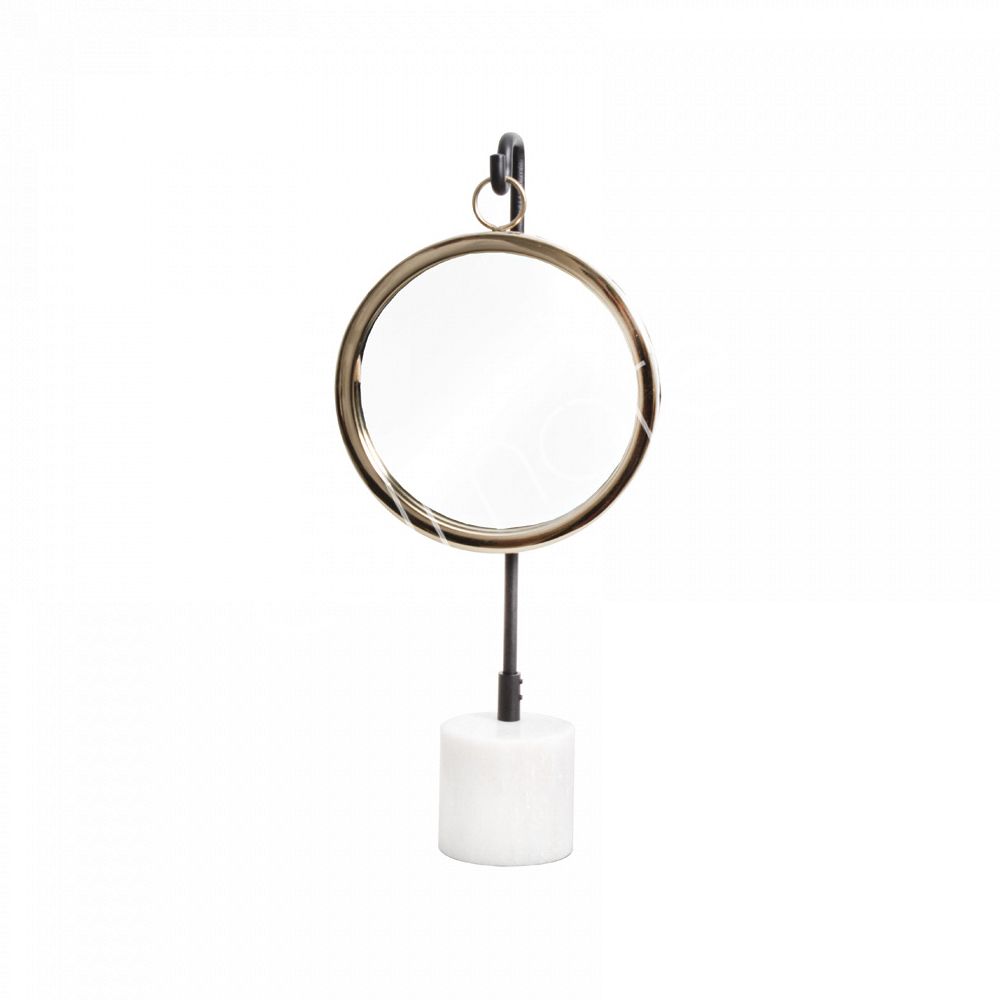 Spiegel op voet marmer